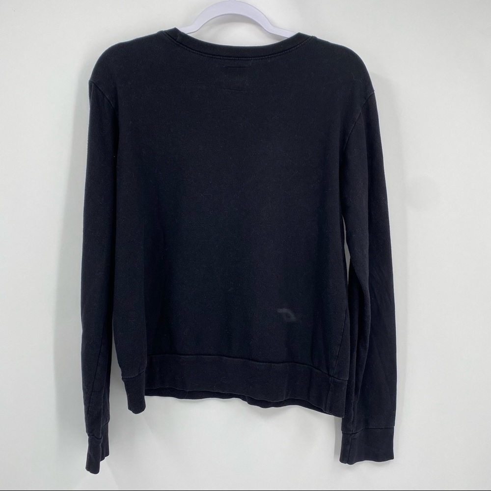 Forever 21 Bravado The Rolling Stones Lips Tongue Sweatshirt BLACK Size Small - Picture 5 of 11